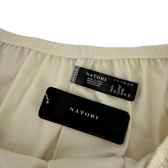 Natori Chantilly Lace Stretch Satin Lingerie Shorts Sz Large Ivory 785339 - Picture 5 of 5